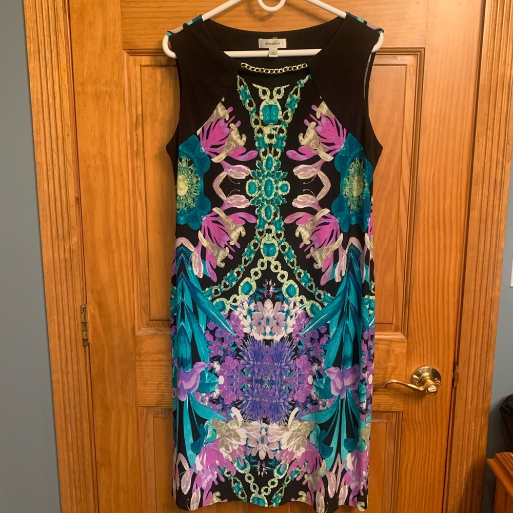 Dressbarn multi color dress